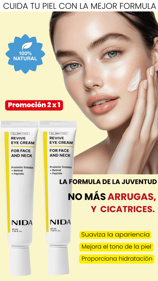 NIDA REVIVE EYE -Skin Care Coreano Profesional x 2 Unidades