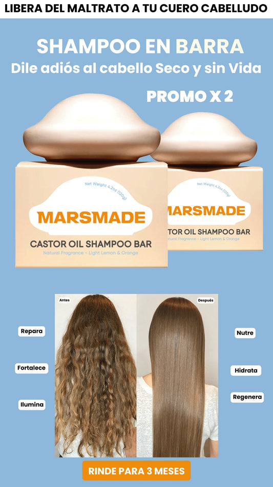 MARS MADE- Shampoo en Barra x 2 Unidades